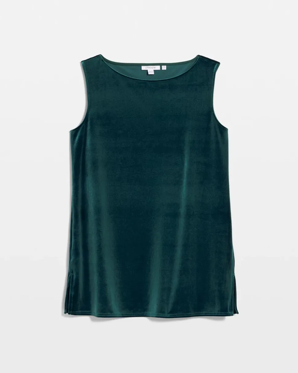 Travelers™ Velvet Side-Slit Tank