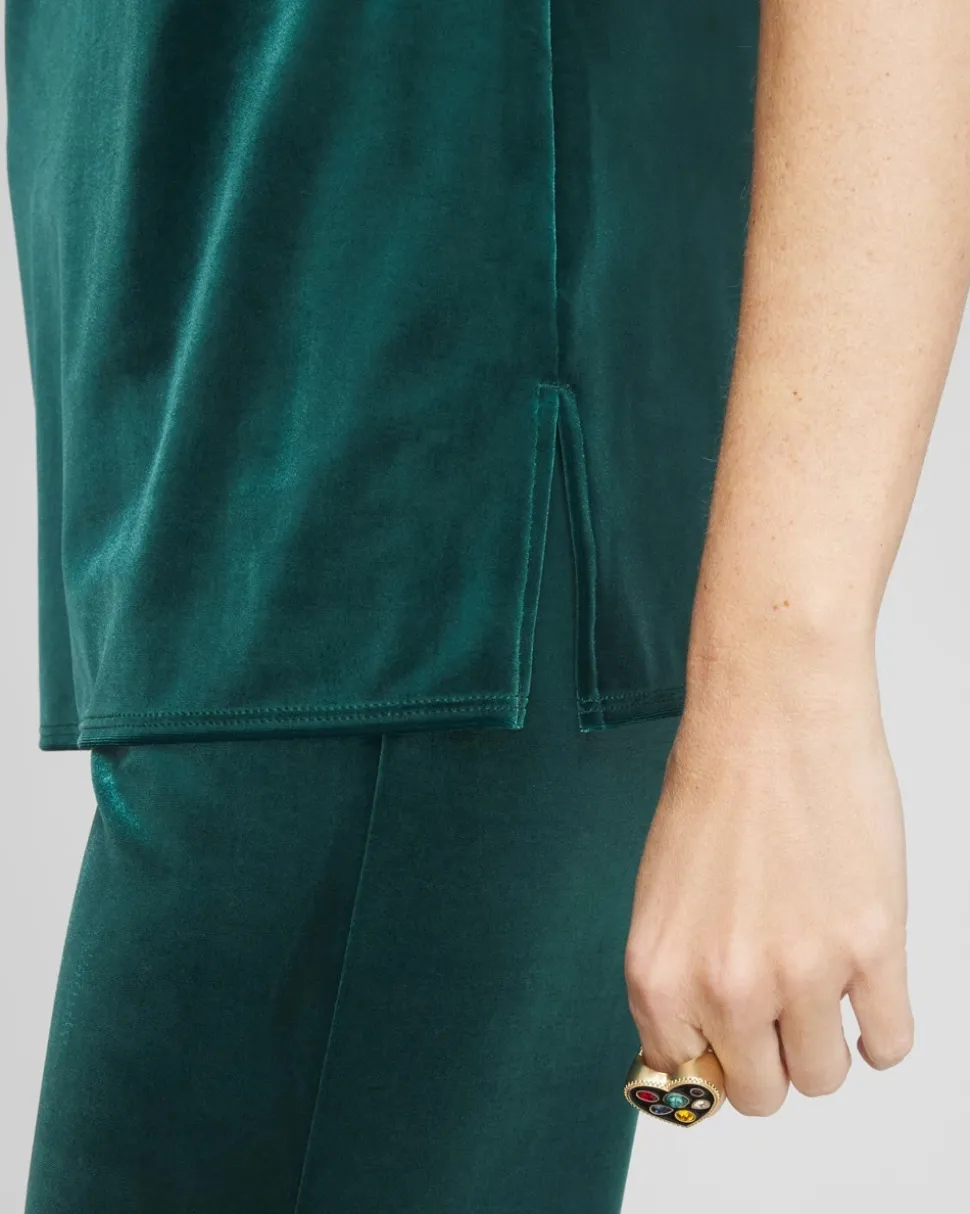 Travelers™ Velvet Side-Slit Tank