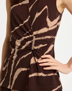 Travelers™ Zebra Knit Wrap Top