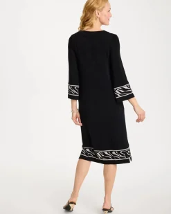 Travelers™ Zebra Trim Kurta Dress