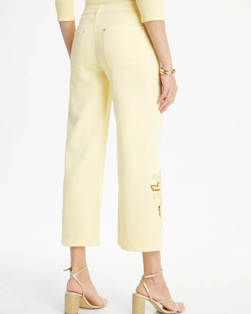Trouser Cutwork Crop Jeans