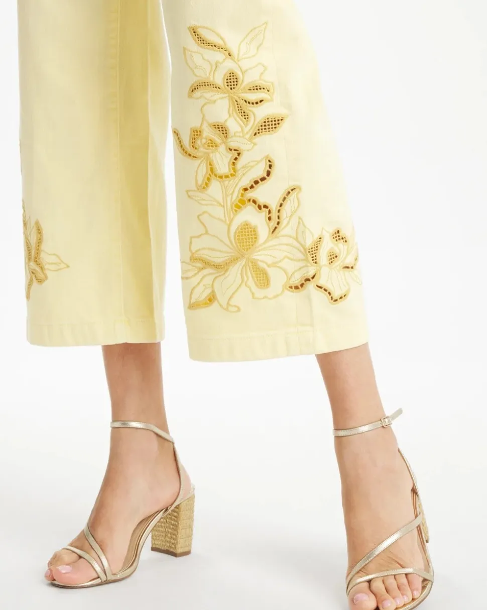 Trouser Cutwork Crop Jeans