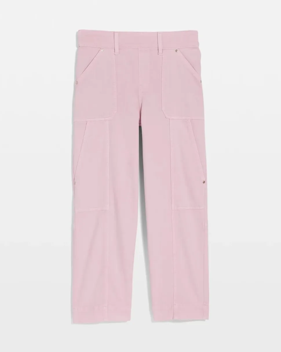 Utility Wide Pull-On Crop Jeans