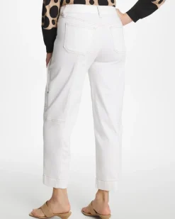 Utility Wide Pull-On Crop Jeans