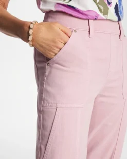 Utility Wide Pull-On Crop Jeans