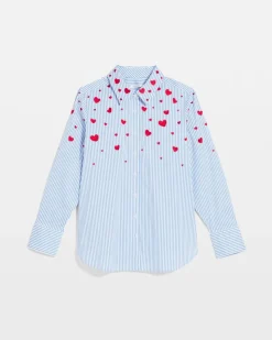 V-Day Striped Poplin Shirt