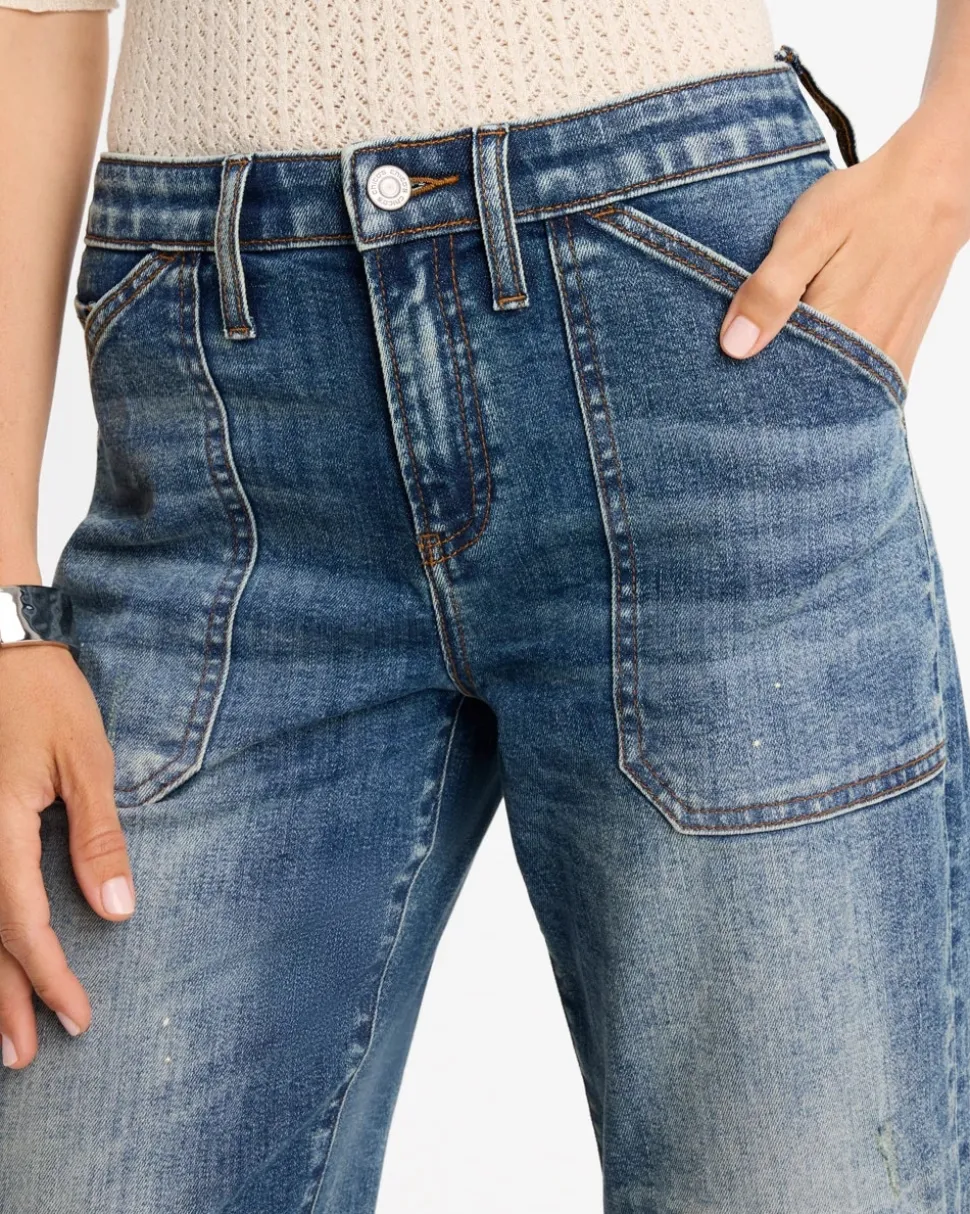 Vintage Boyfriend Utility Crop Jeans