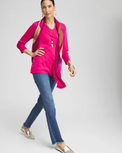 V-neck Button Detail Tunic