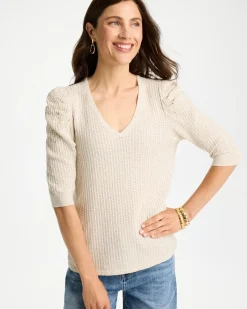 Wear Now Sleeve Detail Pullover Sweater