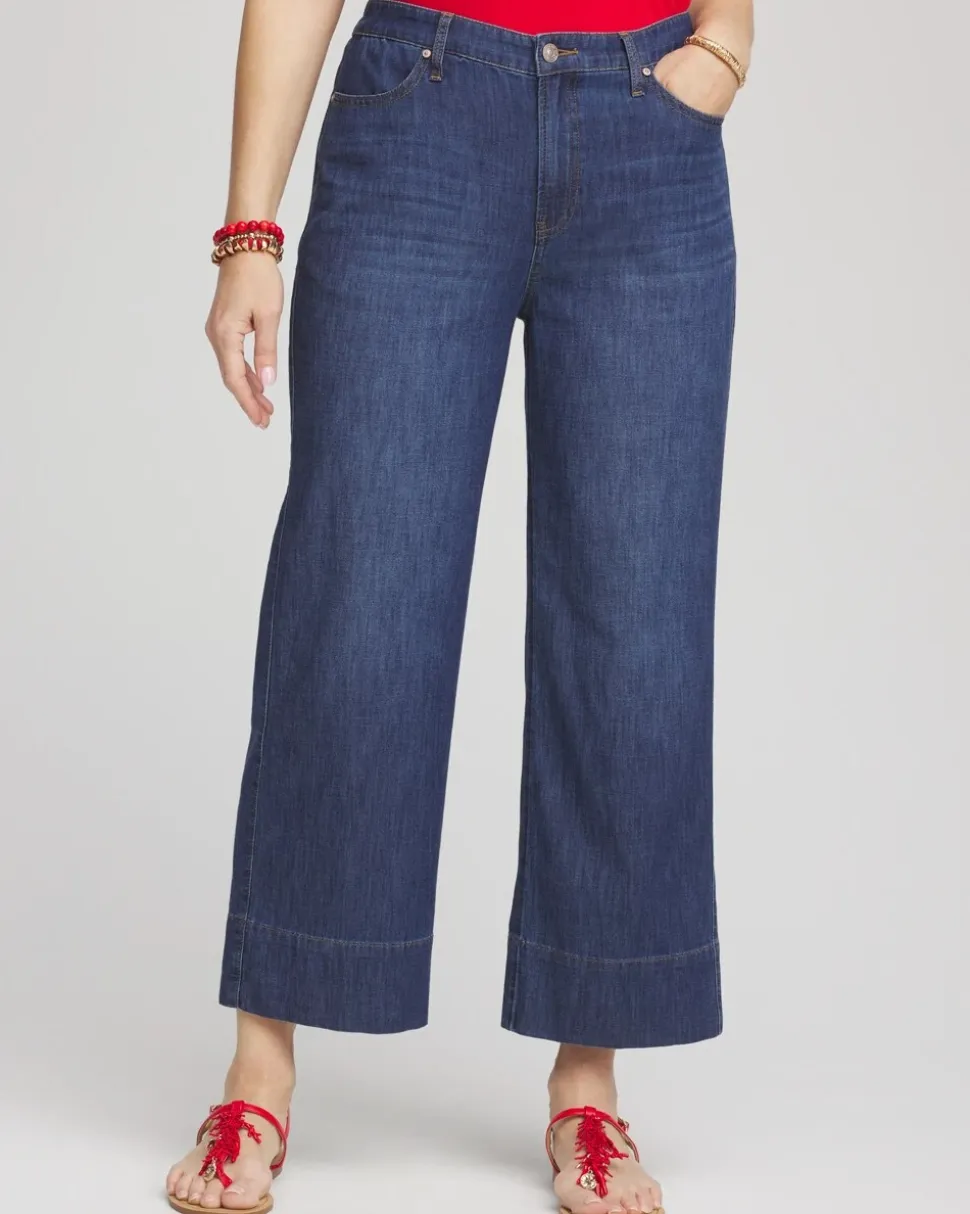Wide Cropped Summer Jeans