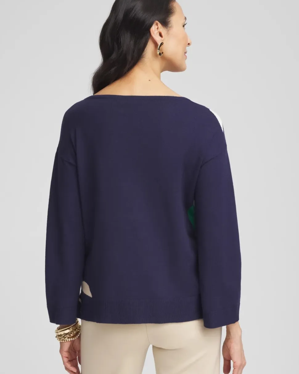 Wildflower Intarsia Pullover