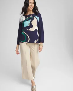 Wildflower Intarsia Pullover