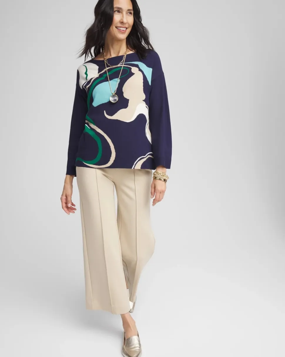 Wildflower Intarsia Pullover