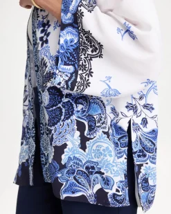 Woven Faux Silk Printed Kimono