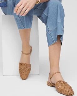 Woven Slingback Sandals