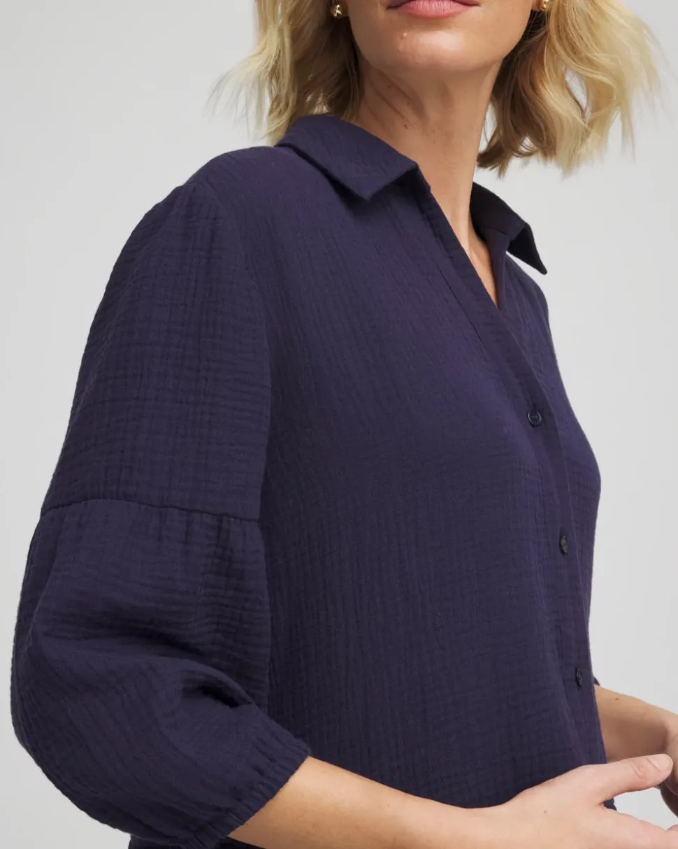 Woven Tiered Swim Cover-Up Dress