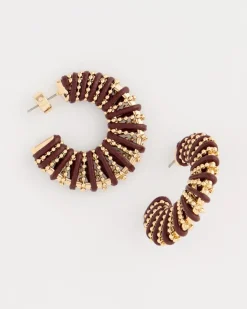Wrapped Hoop Earrings