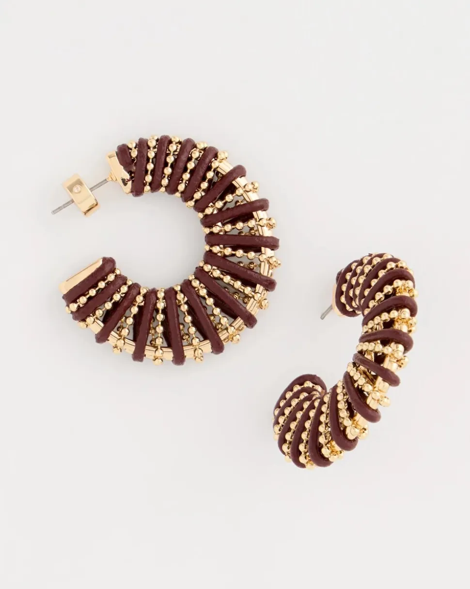 Wrapped Hoop Earrings