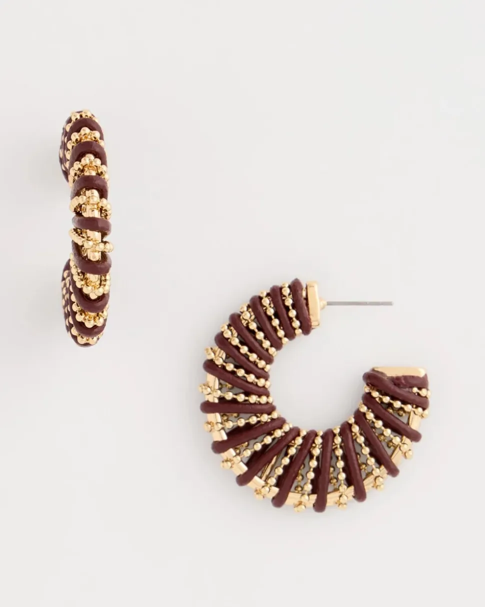 Wrapped Hoop Earrings