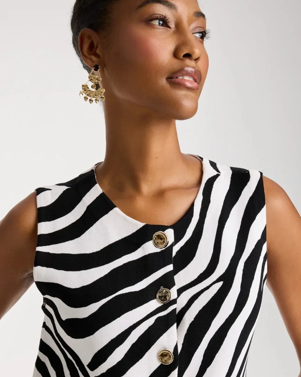Zebra Refined Crewneck Sweater Vest
