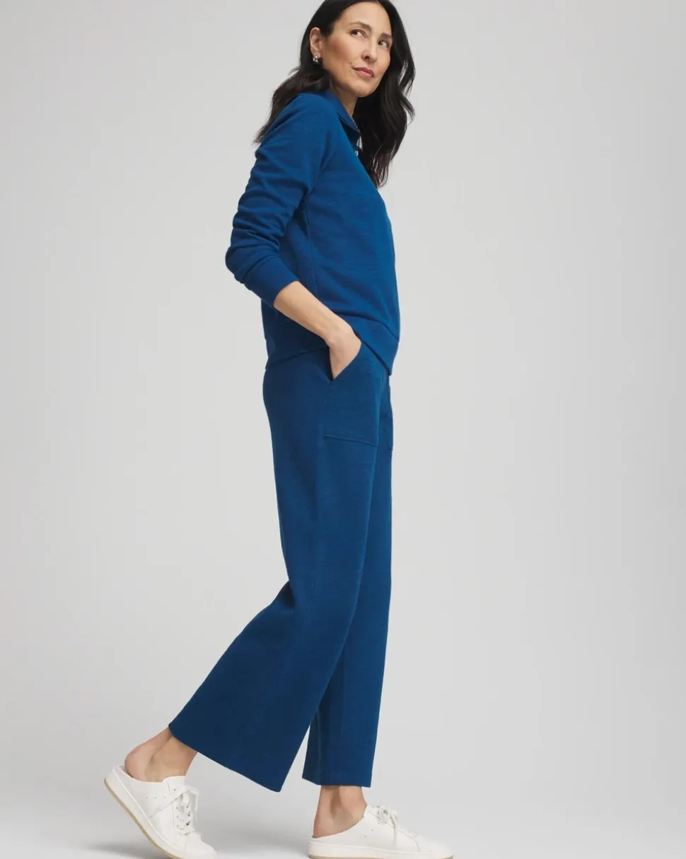 Zenergy® Beach Slub Cropped Pants