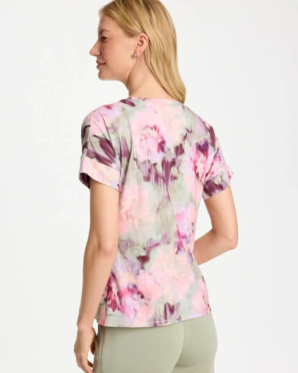 Zenergy® Blooms Drop Shoulder Tee