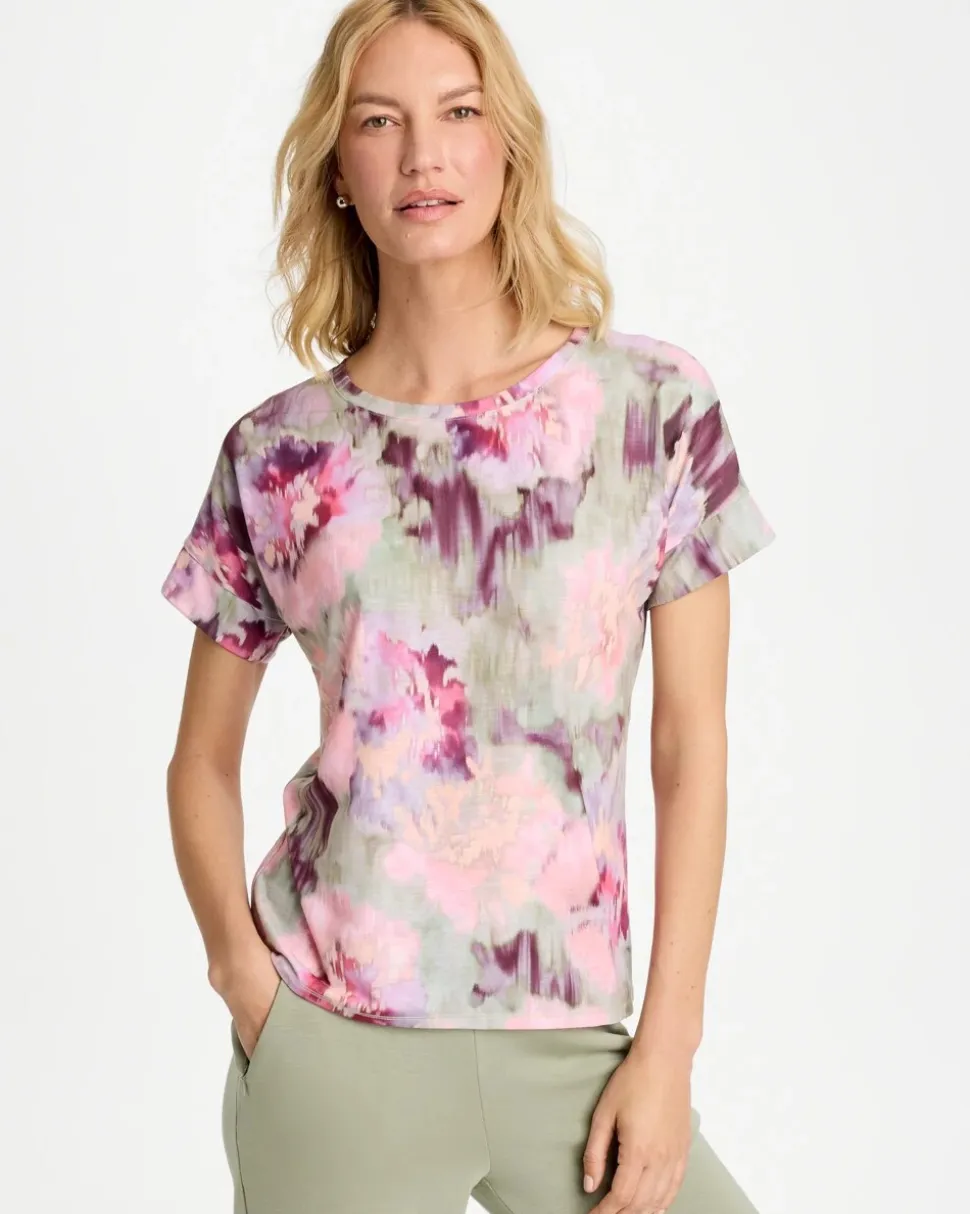 Zenergy® Blooms Drop Shoulder Tee