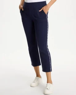 Zenergy® Cotton Terry Striped Crop Pants