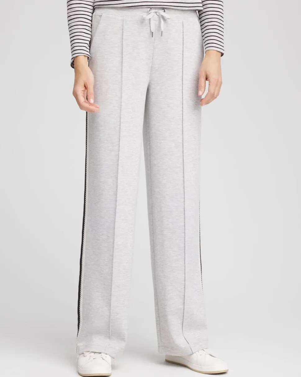 Zenergy® Double-Knit Lattice Trim Pants
