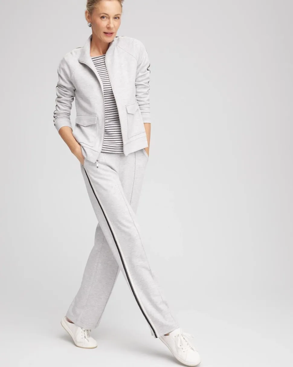 Zenergy® Double-Knit Lattice Trim Pants