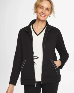 Zenergy® Double-Knit Pick Stitch Jacket