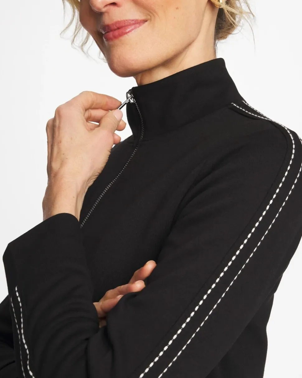 Zenergy® Double-Knit Pick Stitch Jacket