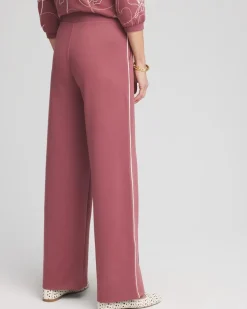 Zenergy® Double-Knit Striped Wide Leg Pants