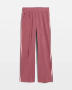 Zenergy® Double-Knit Striped Wide Leg Pants