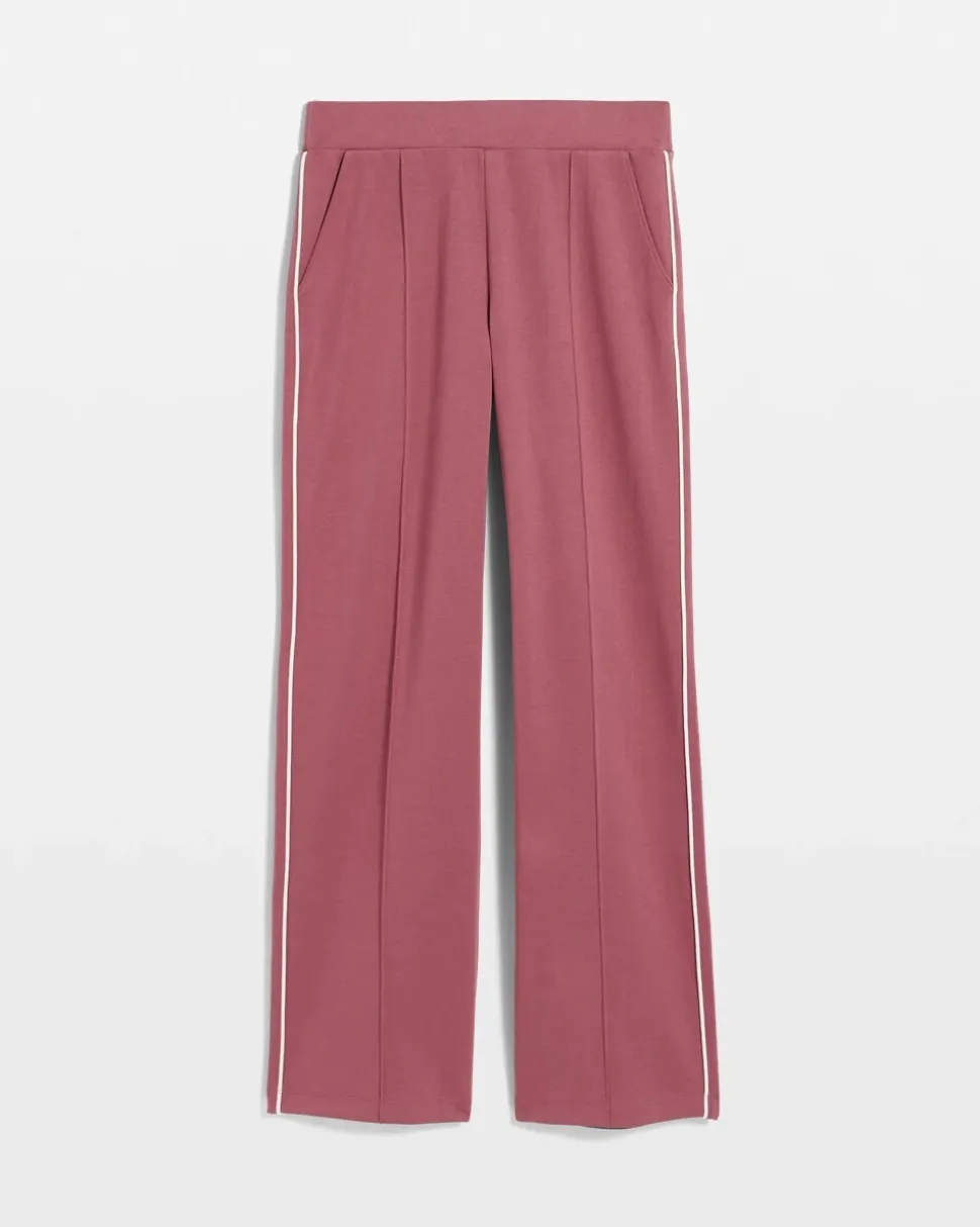 Zenergy® Double-Knit Striped Wide Leg Pants