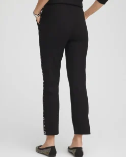 Zenergy® Luxe Cashmere Blend Embellished Ankle Pants