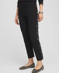 Zenergy® Luxe Cashmere Blend Embellished Ankle Pants
