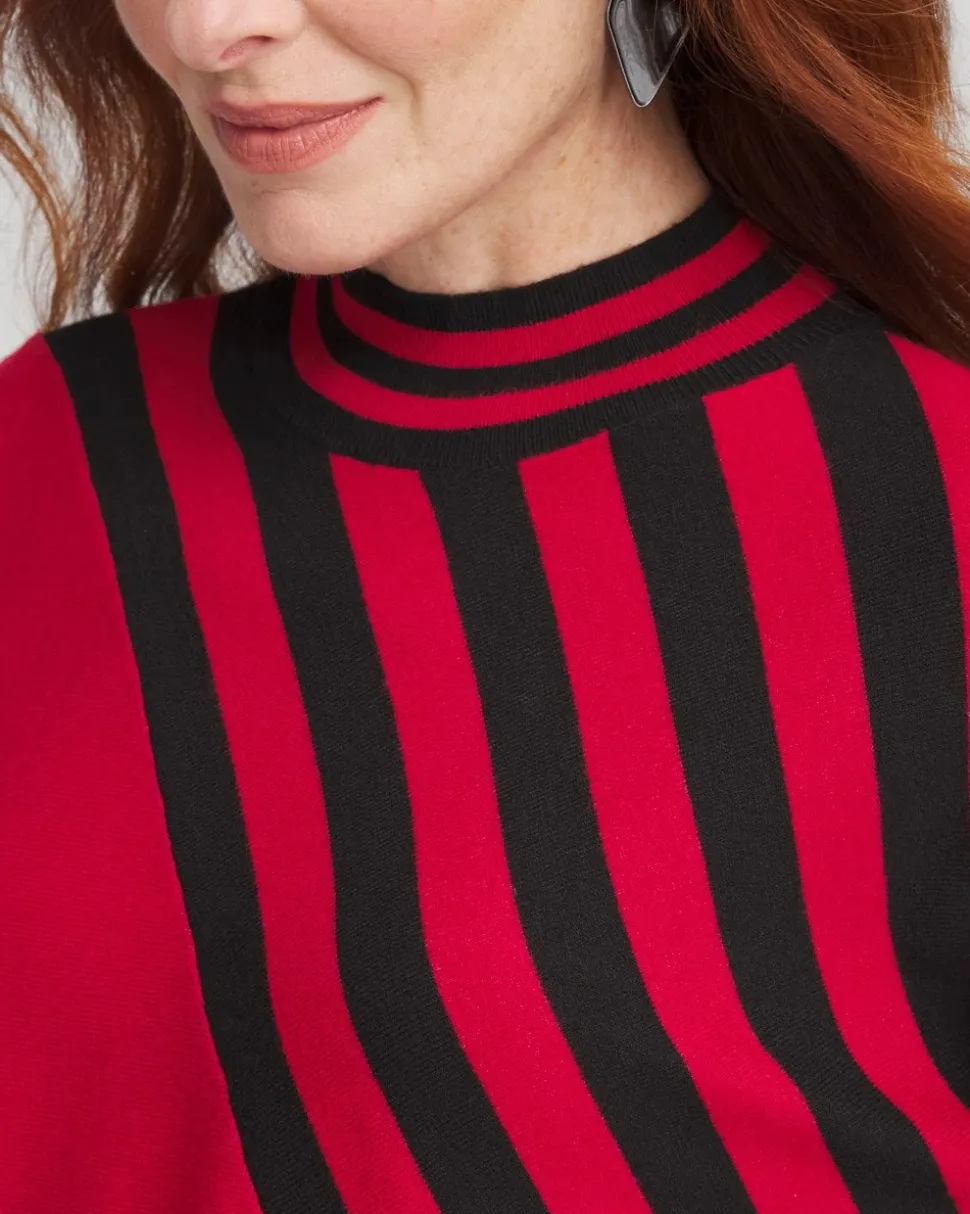 Zenergy® Luxe Cashmere Blend Striped Sweater
