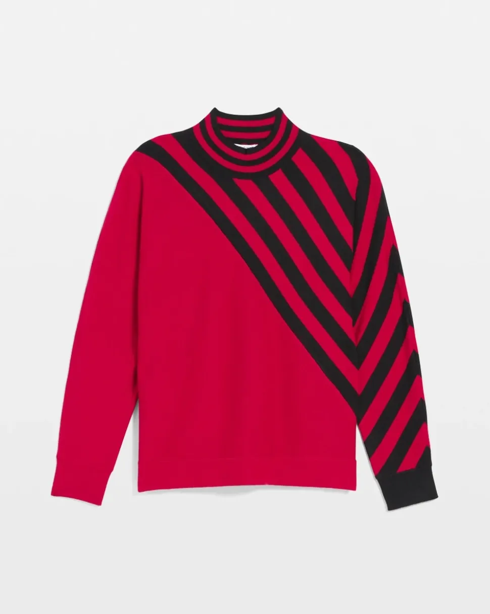 Zenergy® Luxe Cashmere Blend Striped Sweater