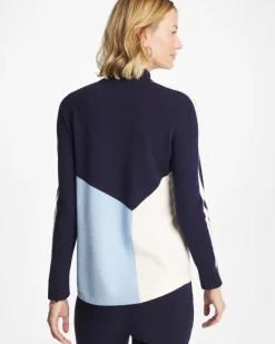 Zenergy® Luxe Colorblock Half-Zip Pullover