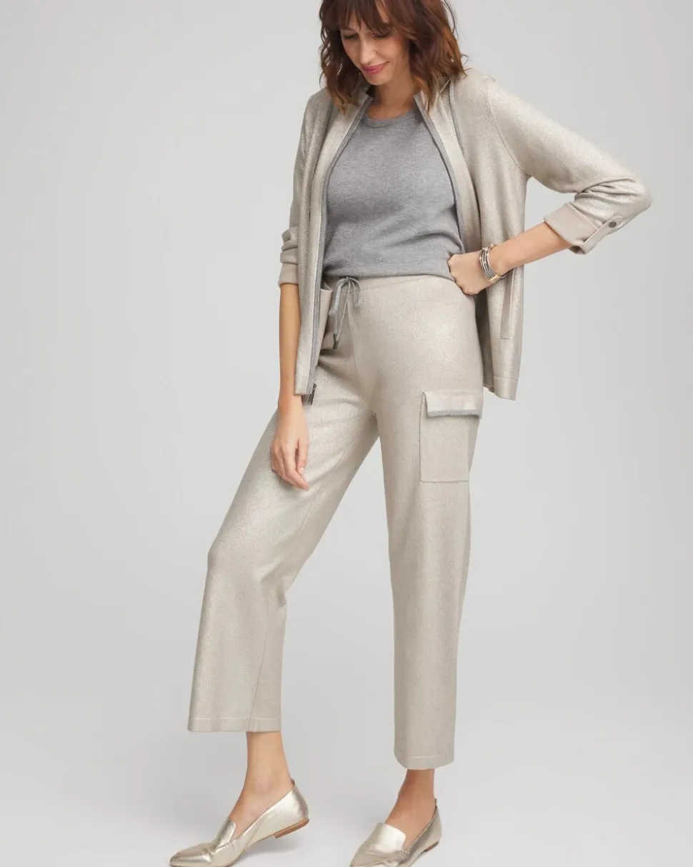 Zenergy® Luxe Foil Cashmere Blend Cargo Pants
