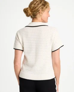 Zenergy® Luxe Pointelle Sweater