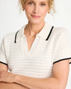 Zenergy® Luxe Pointelle Sweater