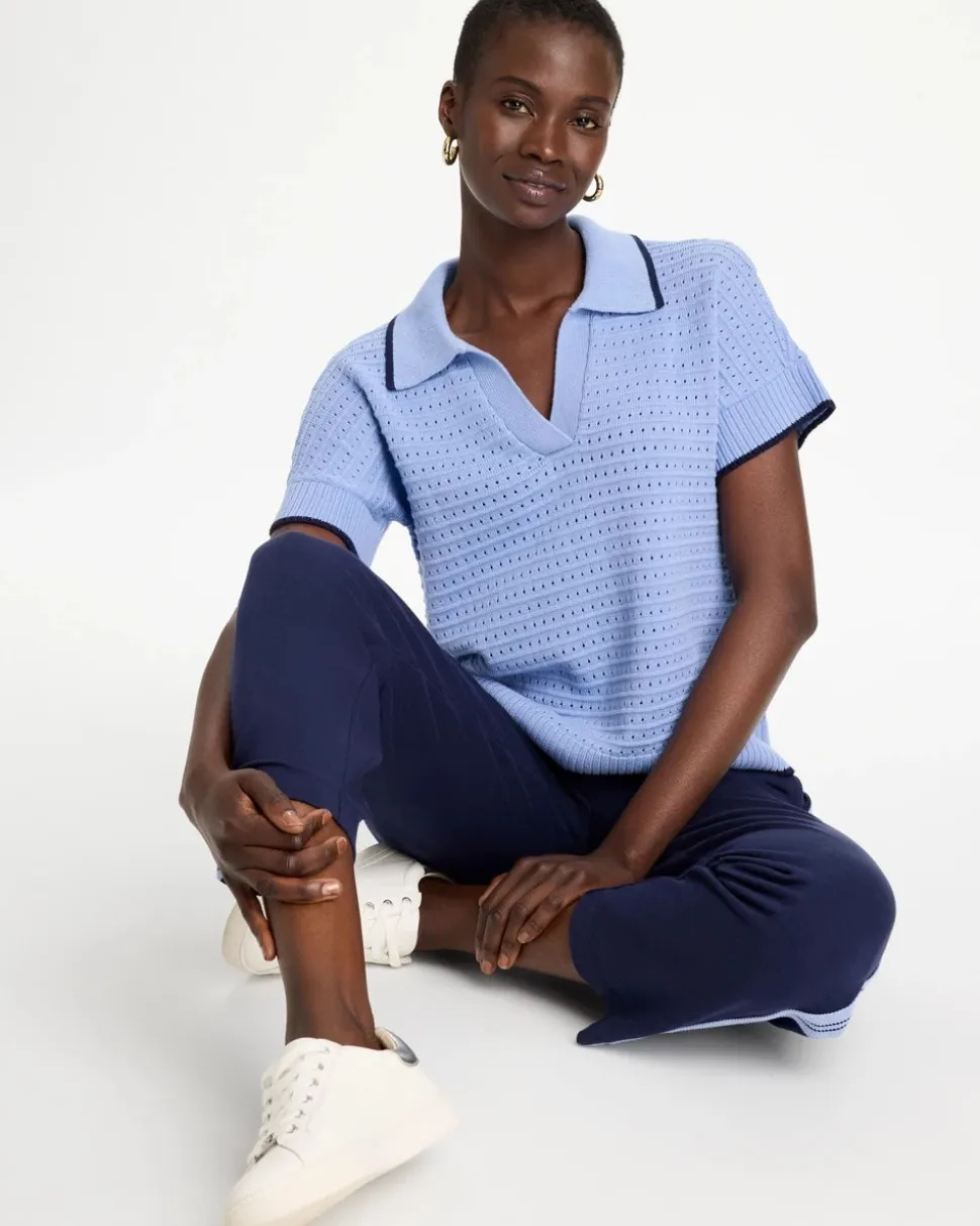 Zenergy® Luxe Pointelle Sweater