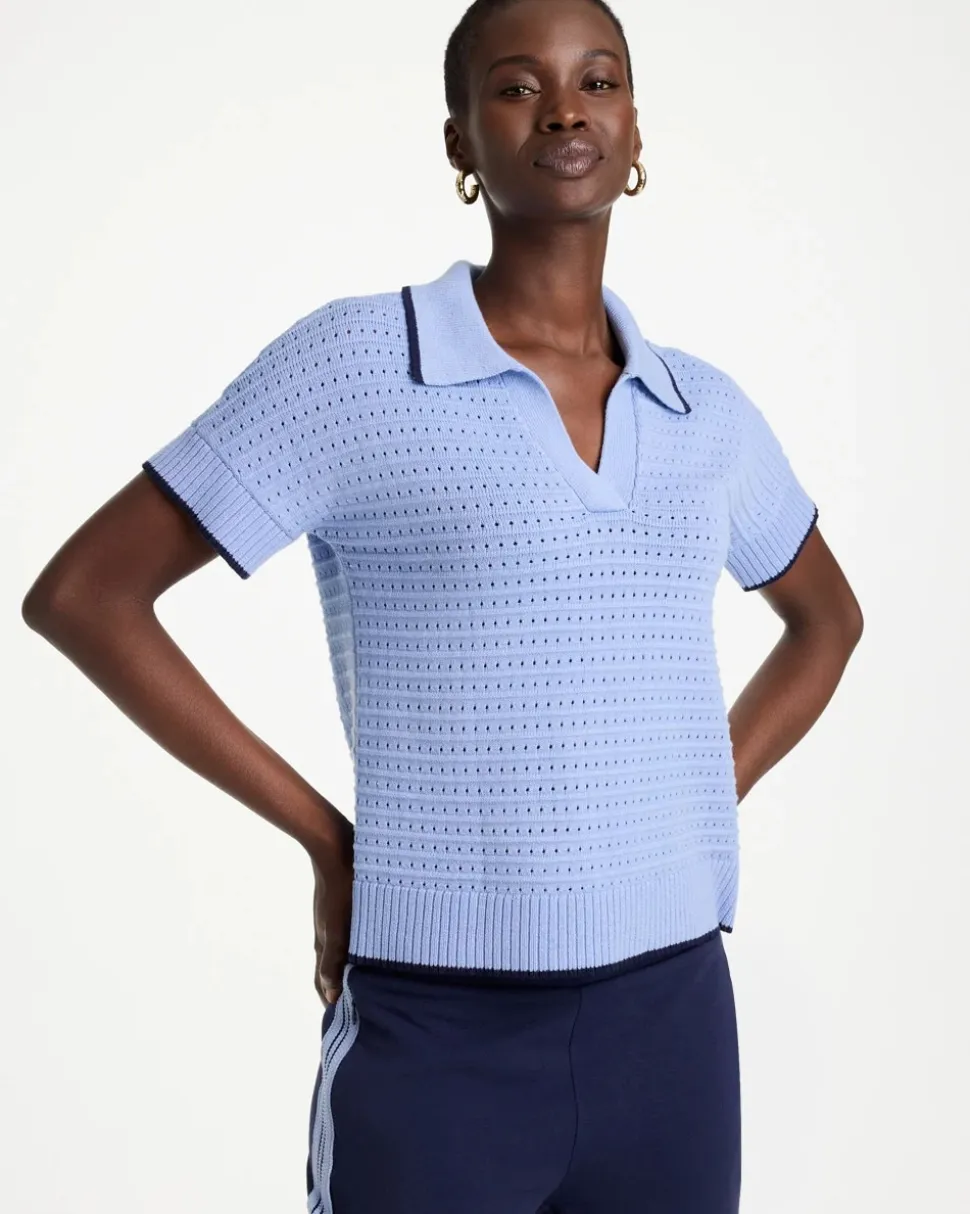 Zenergy® Luxe Pointelle Sweater