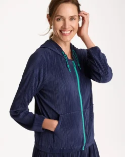 Zenergy® Micro Plisse Hooded Jacket