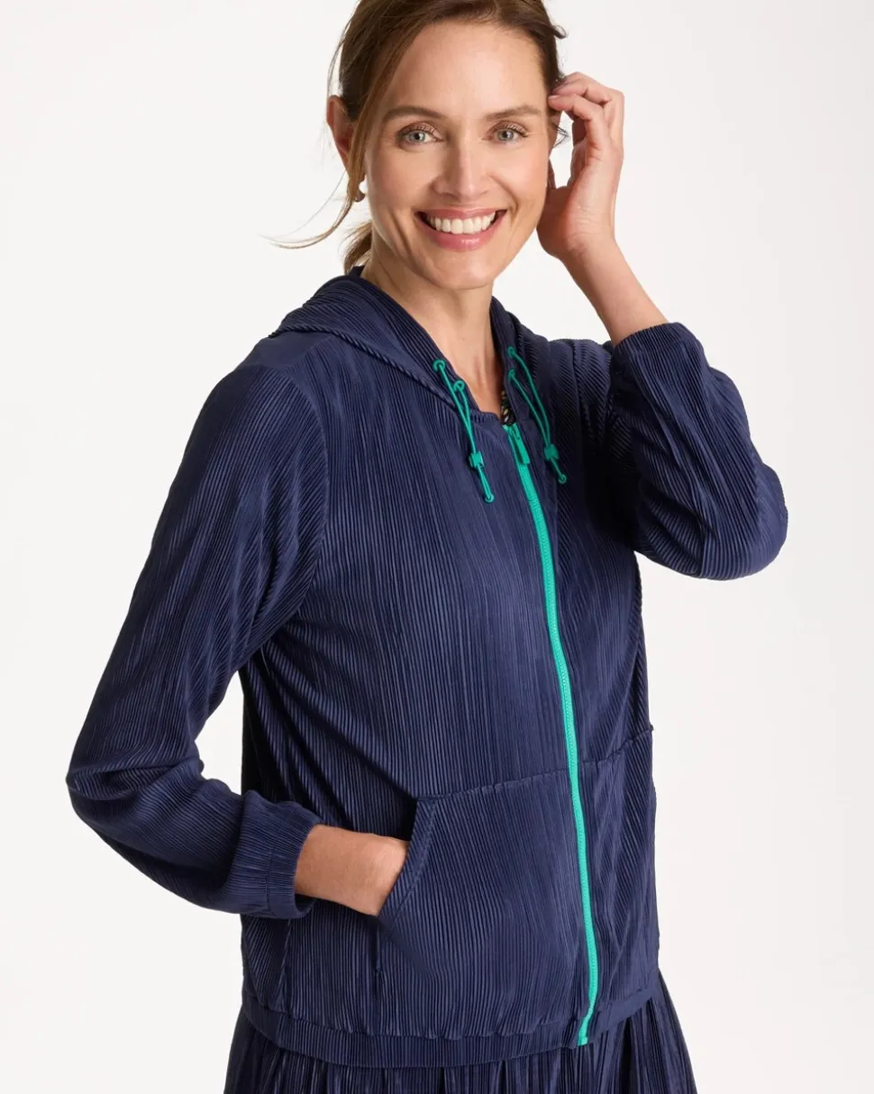 Zenergy® Micro Plisse Hooded Jacket