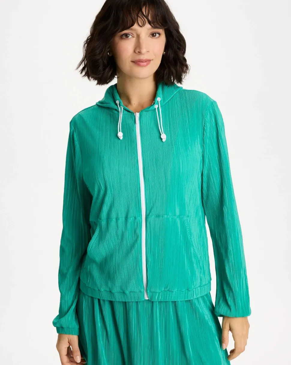 Zenergy® Micro Plisse Hooded Jacket