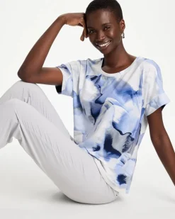 Zenergy® Placed Print Drop Shoulder Tee