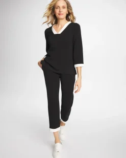 Zenergy® Soft Caviar Bead Contrast Pants